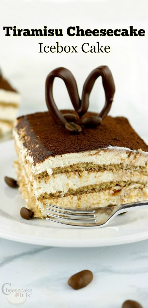 Cheesecake Icebox Cake, Ice Box Cheesecake Recipes, Icebox Cheesecake Recipes, Icebox Cakes, Icebox Cookie Cheesecake, Tiramisu Icebox Cake, Ice Box Cake Graham Cracker, Graham Cracker Icebox Cake, Ice Box Cake Recipes