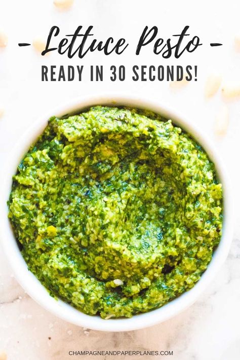 Nut Free Pesto, Pine Nuts Salad, Lettuce Recipes, Dairy Free Pesto, Wilted Lettuce, Homemade Pesto Sauce, Arugula Pesto, Grilled Meats, How To Make Pesto