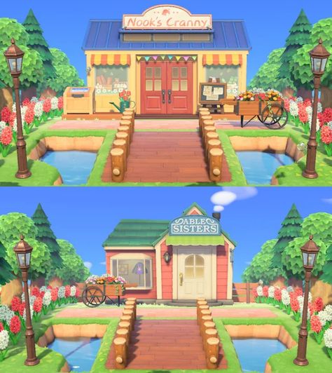 Acnh Nook Cranny And Able Sisters Ideas, Nook's Cranny Ideas Acnh, Animal Crossing Store Front Ideas, Acnh Nooks Cranny And Able Sisters Ideas, Animal Crossing Nooks Cranny Design, Nooks Cranny Design Acnh, Acnh Nooks Cranny Design Ideas, Nooks Cranny Ideas Acnh, Acnh Nooks Cranny