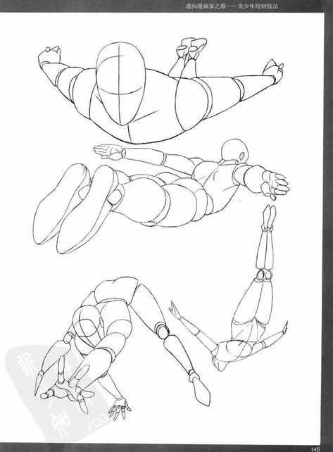 People In Different Poses, Flying Superhero, Superhero Drawing, Flying Pose, Different Poses, Body Reference Drawing, Perspective Art, Figure Sketching, 캐릭터 드로잉