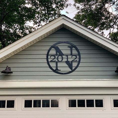 Metal Letter Signs, Metal House Signs, Hanger House, Metal Quote, Real Estate Gifts, Personalized Metal Signs, Monogram Signs, Circle Monogram, Custom Metal Signs