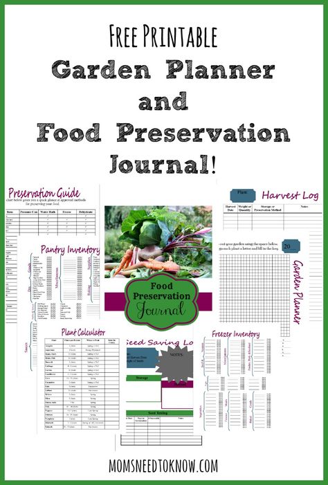 Printable Garden Planner, Free Garden Planner, Canning And Preserving, Garden Planning Layout, Garden Planner, Square Foot Gardening, Garden Journal, Organic Gardening Tips, Food Preservation