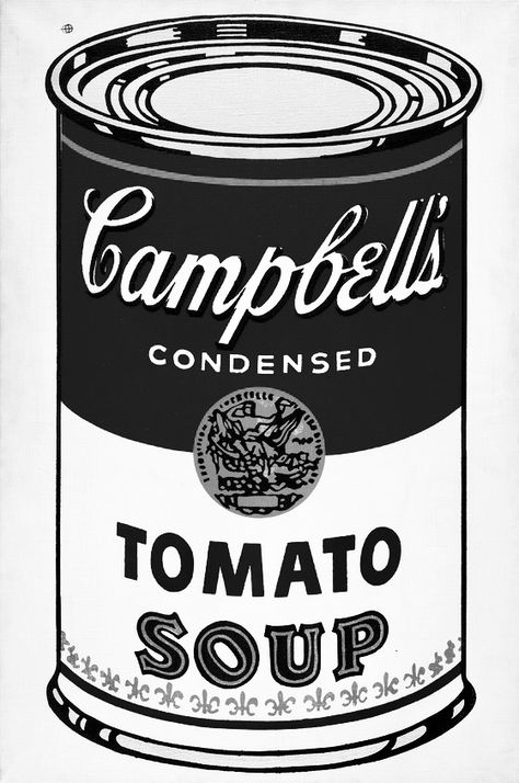 Campbell Soup Art, Cambell Soup, Andy Warhol Soup Cans, Tomato Drawing, Campbell's Soup Cans, Deco Fruit, Andy Warhol Pop Art, Condensed Tomato Soup, Can Of Soup