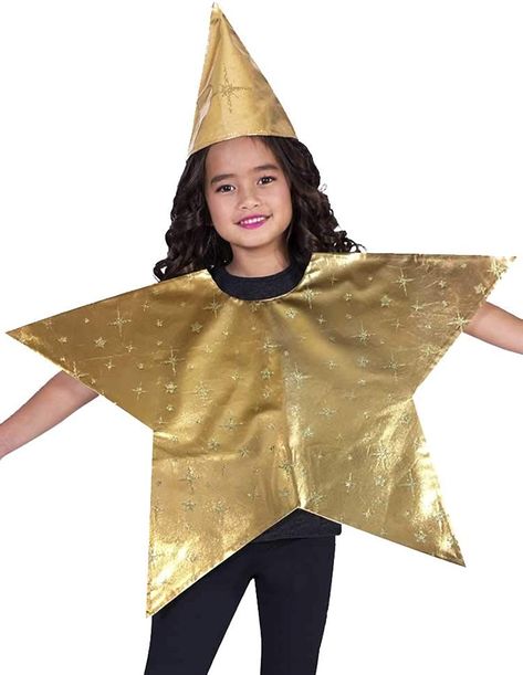 Christmas Costumes Diy, Star Fancy Dress, Nativity Star, Nativity Costumes, Christmas Dress Up, Christmas Fancy Dress, Star Child, Star Costume, Christmas Pageant