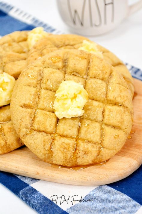 Crumbl Waffle Cookie Recipe Recipe Buttercream Frosting, Monster Cookie Recipe, Sweet Cream Butter, Maple Extract, Crumble Cookie Recipe, Monster Cookie, Waffle Cookies, Bamboo Stick, Sheet Cake Pan