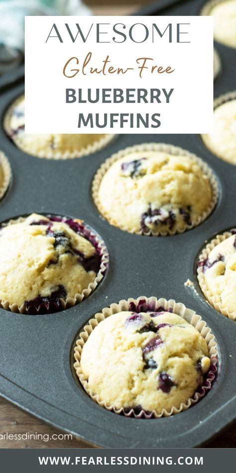 Gf Sweets, Gluten Free Blueberry Muffins, Inflammation Recipes, Gluten Free Scones, Muffin Recipes Blueberry, Anti Inflammation, Homemade Gluten Free, Gluten Free Muffins, Gluten Free Dairy Free Recipes