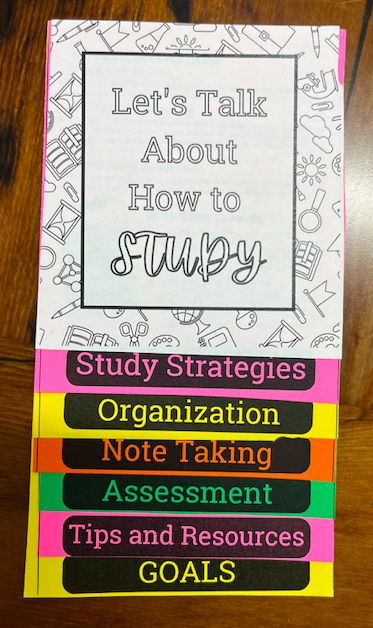 Teach your students how to study. This study guide is the perfect hands on craft to teach high school teens the most important skill of all! This activity also serves as a great tool for students to refer back to as they enhance their studying, organization, and assessment techniques. High School Organization For Students, Best Study Methods High Schools, Study Skills For High School Student, Study Methods High School, Study Skills For High School, Test Taking Strategies For High School Students, School Organization For Teens, Effective Studying, High School Teen