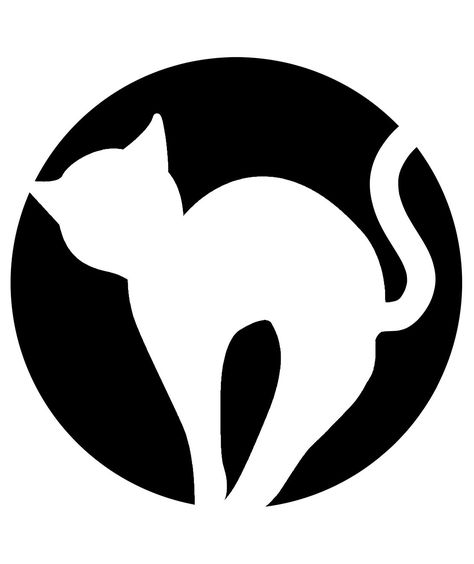 Cat Pumpkin Carving Stencil | These stencil designs will help you carve the coolest jack-o-lanterns on the block, minimal effort required. Pumpkin Carving Templates Free, Cat Pumpkin Stencil, Batman Pumpkin, Pumpkin Template Printable, Jack O Lantern Cat, Cat Stencil, Cat Pumpkin Carving, Carve Pumpkins, Lantern Template