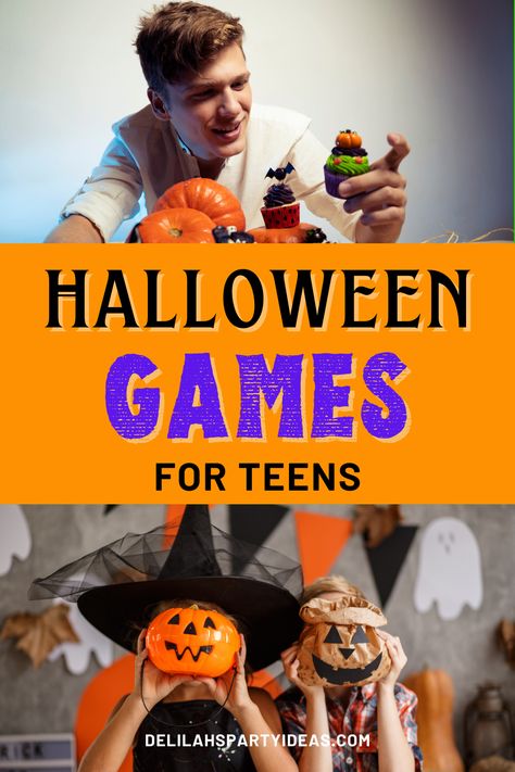 Teenage Halloween Party Games, Halloween Dance Games, Middle School Halloween Party Ideas, Halloween Games For Middle Schoolers, Fun Halloween Games For Teens, Halloween Games For 4th Graders, Halloween Teen Party Ideas, Teenager Halloween Party Ideas, Gross Halloween Games