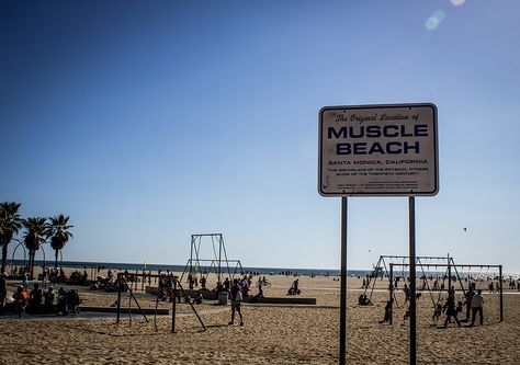 Santa Monica/Venice Beach Venice Beach California, South America Destinations, Muscle Beach, Beach Read, Los Angeles Beaches, Beach Santa, Santa Monica Beach, Surf Camp, Bryce Canyon