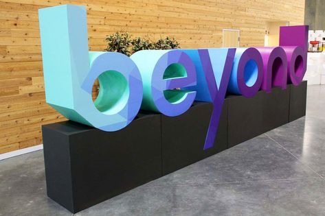 3D Logos Project Gallery - WhiteClouds 3d Signage, 3d Logos, Giant Letters, Corporate Event Design, Sign Board Design, Foam Letters, Interactive Walls, Exterior Signage, Event Signage