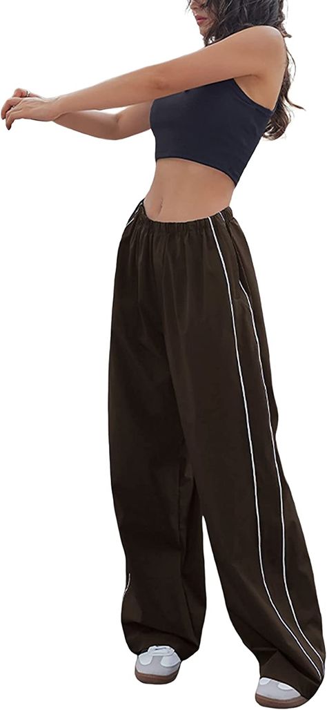 Parachute Pant, Track Pants Women, Pants Y2k, Baggy Cargo Pants, Y2k Clothing, Street Look, Winter Fits, Baggy Pant, Cargo Pants Women