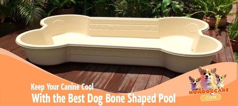 Crafted from durable, chew-resistant material, this dog bone shaped pool by One Dog One Bone is designed to withstand even the most Dog Pools, Bark Collars For Dogs, Dog Tracker, Dog Pool, Waterproof Dog Collar, Up Dog, Guide Dog, Dog Barking, Dog Bone