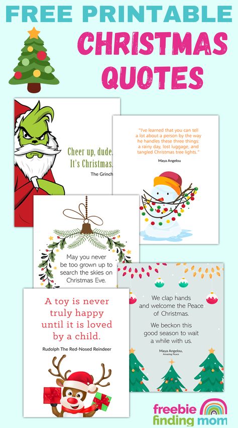 These are five free Christmas quotes printable PDFs. Christmas Quotes Short, Funny Christmas Cards Diy, Christmas Quotes Printable, Christmas Cards Diy, Short Christmas Quotes, Funny Christmas Quotes, Christmas Movie Quotes, Christmas Fonts Free, Freebies By Mail