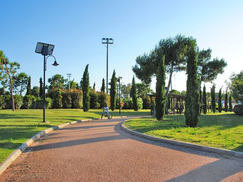 Park FloisvosPalaio Faliro, Attica2013 - 2014Public SectorBuilt23745 m2 City Park, Lodge Design, Areas Verdes, Urban Landscape Design, Park Landscape, Road Construction, Community Park, Public Park, Landscape Architecture Design