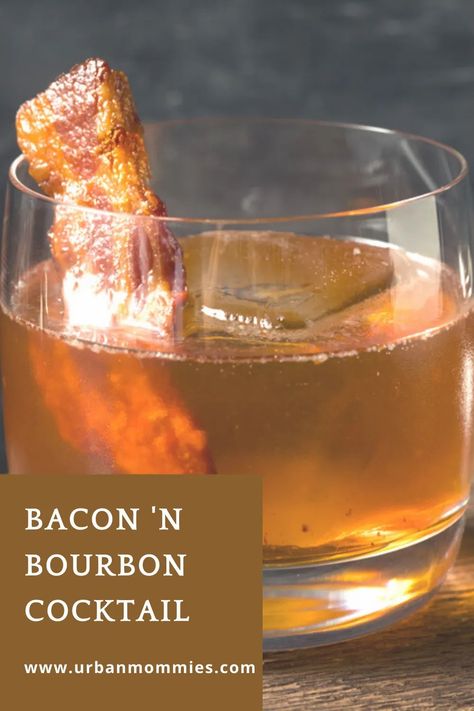 I first tried this Bacon 'n bourbon cocktail while skiing in Lake Tahoe and it's a true keeper. #bacon #baconandbourbon #apresski #cocktailrecipe #bourbonrecipe #bourbondrink #LakeTahoe #skibunny #skifamily Ritz Carlton Lake Tahoe, Bourbon Recipes, Bourbon Cocktail, Bourbon Drinks, Orange Twist, Bourbon Cocktails, Bacon Grease, Can Drink, The Ritz Carlton