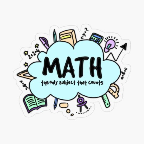 Maths Doodles Ideas, Cute Math Stickers, Cute Math Doodles, Math Doodle Art Ideas, Math Stickers, Doodle Maths, Math Doodles, Doodle Sticker, Editing Tricks