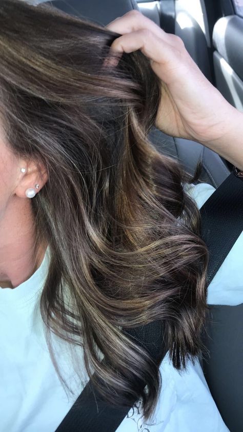 Brown With Ash Blonde Highlights, Brown With Ash Blonde, Hair Color Dark Blonde, Ash Blonde Hair Colour, Brown Hair Shades, Ash Blonde Highlights, Ash Blonde Balayage, Brown Hair With Blonde Highlights, Hair Color Light Brown