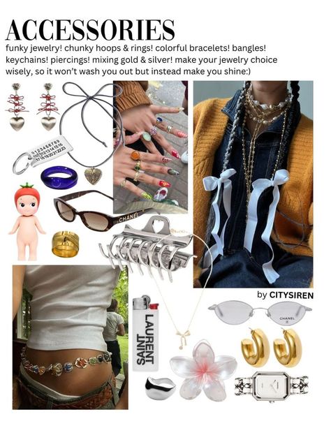 Fashion Journalist, Sony Angel, Chunky Accessories, Cool City, Ring Aesthetic, Girl Accessories, Deep Winter, Chunky Jewelry, Vibe Clothes