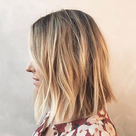 Beauty Note: Everything You Need to Know If You’re Considering a Bob or Lob - Lauren Conrad Black Hair Hairstyles, Shoulder Length Bob Haircut, Choppy Bob Hairstyles, Ombré Hair, Super Hair, Girl Haircuts, Long Blonde, Trendy Haircuts, Long Hair Girl