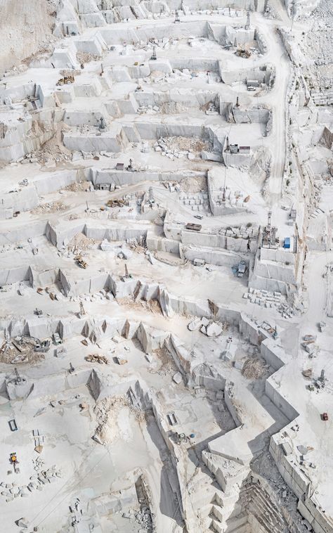 Bewitching Aerial Pictures of Mines by Bernhard Lang – Fubiz Media Stone Quarry, Aerial Photograph, Carrara Marble, Paros, Aerial Photography, Art Sculpture, Artwork For Sale, Aerial View, Love Photography