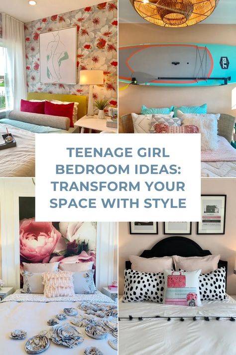 Dive into our treasure trove of teenage girl bedroom ideas that blend chic design with practical functionality. From space-saving hacks to stylish decor tips, discover how to create a teen bedroom makeover that's as unique as you are. Unlock the secrets to a dream room that balances teen chic with everyday practicality. Teenage Room Makeover, Teenage Girl Room Ideas, Teen Bedroom Makeover, Teenager Bedroom Design, Bedroom Makeover Ideas, Girl Bedroom Ideas, Teenage Girl Room, Space Saving Hacks, Teen Bedroom Designs