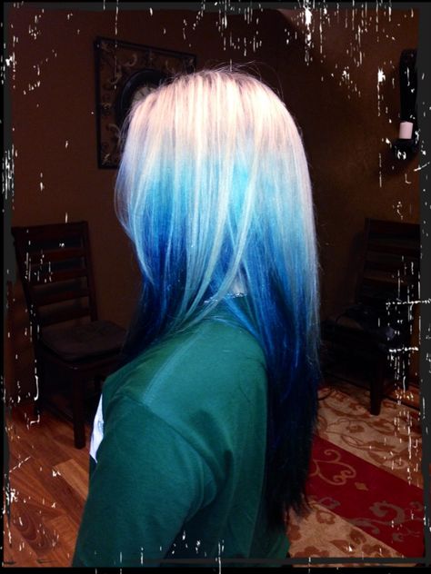 Blue with Pravana Vivids Ghost Roots, Blue Ghost, Pravana Vivids, Neon Hair, Hair Color Streaks, Hair Dry, Pretty Hair Color, Hairdo For Long Hair, Dye My Hair