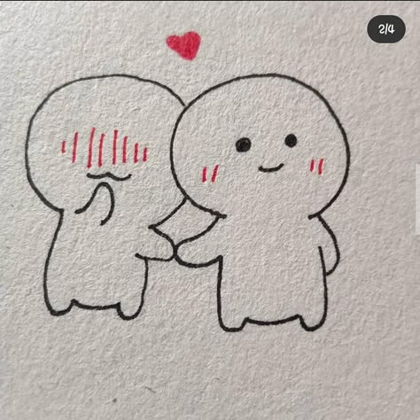 Aesthetic Love Drawings Easy, Cute Love Art Draw, Cute Couple Drawings Cartoon Easy, Cute Love Note Drawings, Cute Drawing Ideas For Girlfriend, Couple Drawing Ideas Easy, Cute Love Drawings Simple Doodles, Cute Mini Drawings Love, Doodle Art Couple