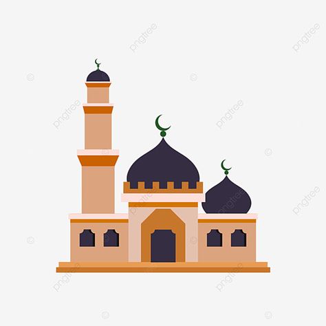 Masjid Cartoon, Cartoon Mosque, Islamic Shapes, Masjid Art, Masjid Vector, Masjid Png, Mosque Clipart, Prayer Clipart, Mosque Illustration