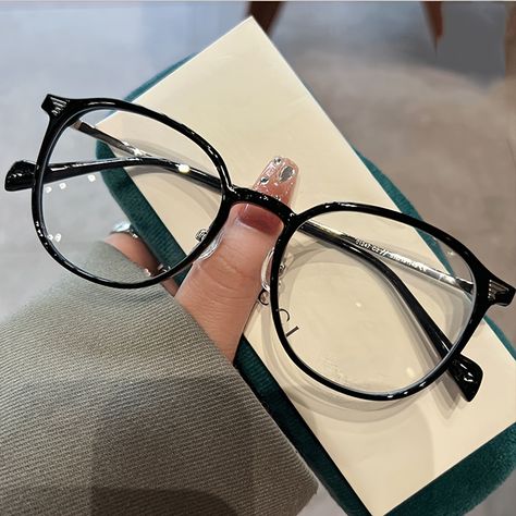 Faster shipping. Better service Round Face Glasses Frames, Rounded Glasses Women, Unique Glasses Frames, Wire Frame Glasses, Gothic Glasses, Cute Glasses Frames, Glasses For Round Faces, Classy Glasses, Glasses Frames Trendy