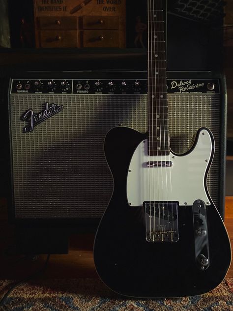 #black #telecaster #fenderguitars Black Fender Telecaster, Fender Telecaster Aesthetic, Telecaster Aesthetic, Black Telecaster, Fender Telecaster Black, Music Obsession, Guitar Aesthetic, Guitar Cake, Home Lab