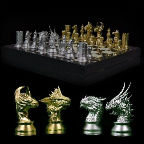 Dragon Chess, Knight Chess, Chess Gifts, Chess Set Unique, Chess Club, Chess Game, Dragon Design, Mothersday Gifts, Chess Pieces