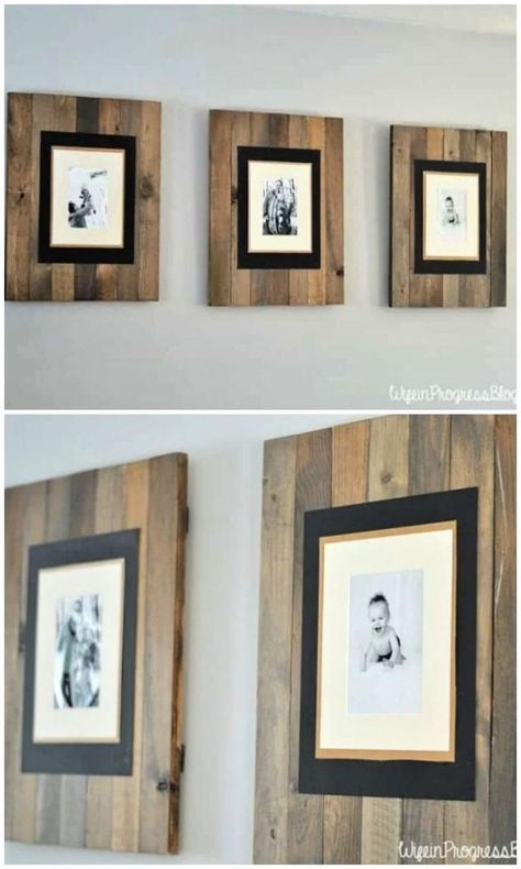 101 Easiest DIY Picture Frame Ideas (Ultimate Guide) - Its Overflowing Wood Photo Frame Ideas, Rustic Picture Frames Diy, Unique Picture Display Ideas, Wooden Frames Diy, Diy Picture Frames Ideas, Homemade Picture Frames, Make A Picture Frame, Picture Frame Ideas, Diy Picture Frame