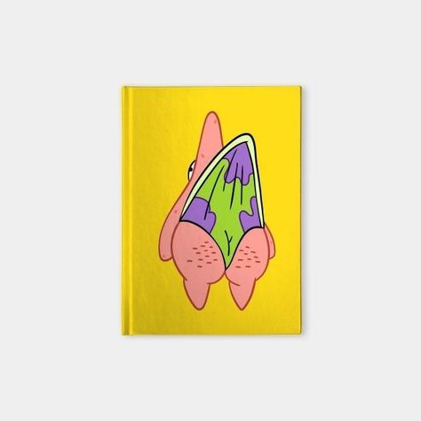 Star Notebook, Spongebob Painting, Funny Paintings, Hippie Painting, Canvas Painting Ideas, Painting Canvases, Simple Canvas Paintings, Cute Canvas Paintings, Easy Canvas Art