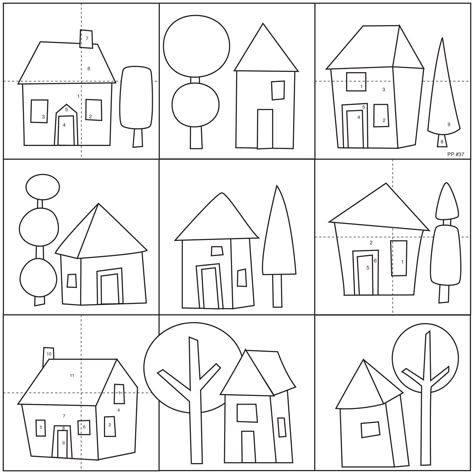 6a011570df09d5970c0147e3b623c4970b-pi (1827×1826) Applique Houses Pattern, Applique Patterns Printable, House Applique Patterns, Houses Collage, Houses Embroidery, Doodle Houses, Doodling Inspiration, Quilt Houses, House Quilt Block