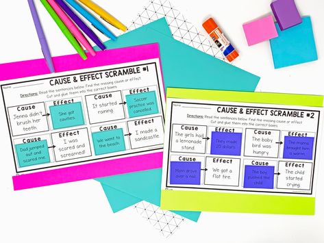 Mystery Activities, Cause And Effect Activities, Matching Activities, Formative Assessment, Games And Activities, Reading Groups, Creative Teaching, Cause And Effect, Special Education Classroom