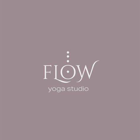 FLOW - Yoga Studio - Logo design on Behance Yoga Fonts Typography, Pilates Logo Design Graphics, Yoga Studio Logo Design, Yoga Font, Yoga Studio Branding, Wellness Logo Design Inspiration, Flow Logo Design, Spa Logo Design Ideas, Yoga Logo Design Inspiration