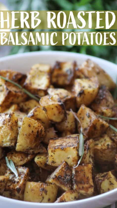 Balsamic Vinegarette Recipe Dinners, Balsamic Side Dishes, Balsamic Chicken Sides, Balsamic Glaze Potatoes, Balsamic Roasted Potatoes, Balsamic Vinegarette Recipes, Balsamic Chicken Side Dishes, Ways To Use Balsamic Vinegar, Recipes With Balsamic Glaze