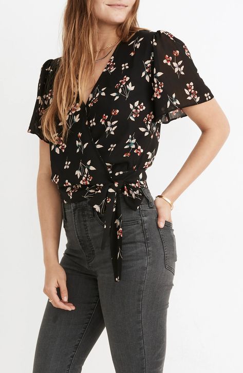 Discover great products at the best prices at Dealmoon. Madewell Botanical Print Wrap Top. Price:$54.97 at Nordstrom Rack Floral Wrap Top, Florist Shop, Floral Wraps, Floral Print Tops, Botanical Print, Wrap Top, Print Top, Botanical Prints, Flutter Sleeve