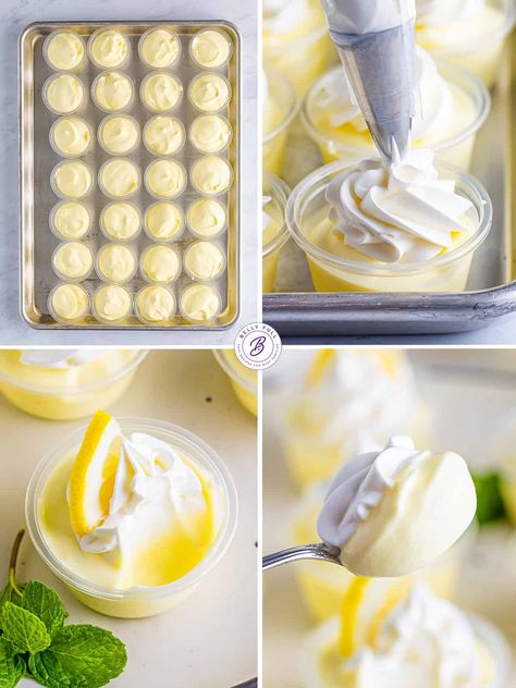 Limoncello Pudding Shots, Camping Treats, Pudding Shot Recipes, Tapioca Pudding, Pudding Shots, Cheesecake Mousse, Lemon Flavor, Shot Recipes, Bake Desserts