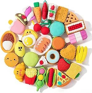 Fun Erasers, Puzzle Erasers, Food Erasers, Mini Erasers, Animal Erasers, Egg Fillers, Easter Egg Fillers, Kids School Supplies, School Supplies Shopping