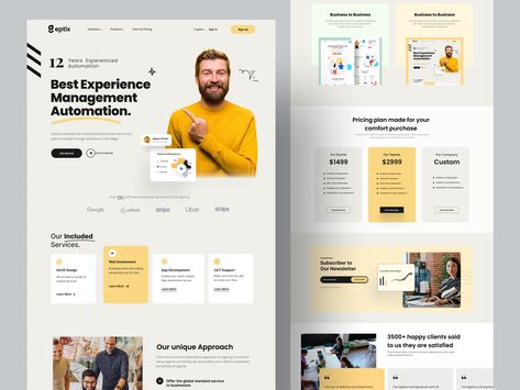 Creative Landing Page, Ux Animation, Creative Agency Website, Agency Landing Page, Landing Page Ui, Agency Website Design, Ui Design Website, Agency Website, Custom Web Design