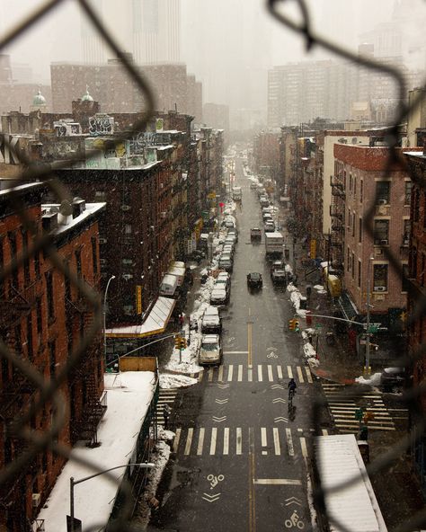 Cityscape image of Chinatown in New York City taken February 2021 during a snowstorm. Download includes one 4x5 and one 8.5x11 asset.  **TERMS OF USE** By Purchasing this digital download, you agree to the following terms of use: Due to the nature of digital products, it is industry standard not to provide refunds. Therefore, all sales are final. You may not resell, copy, or redistribute these files in any way. Violators of this agreement will be prosecuted. Commercial use is strictly prohibited 90s Nyc Street Photography, The Projects New York, New York Alleyway, New York Inspo Pics, New York From Above, Nyc Downtown, New York Chinatown, Chinatown New York, New York City Buildings