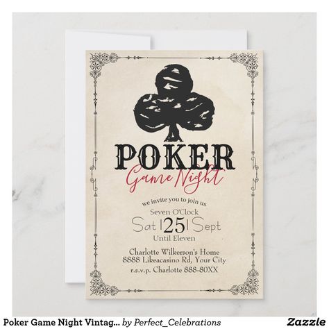 Poker Night, Poker Games, Colored Envelopes, Envelope Liners, Game Night, Custom Invitations, Invitation Design, From Scratch, Poker