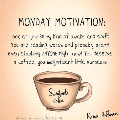 #MondayMotivation #monday #coffee #coffeequotes #coffeememe #sweatpantsandcoffee Coffee Quotes Monday, Funny Monday, Coffee Pics, Monday Humor Quotes, Monday Morning Quotes, Monday Coffee, Monday (quotes), Coffee Quotes Funny, Monday Motivation Quotes