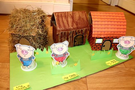 Preschool active 
Homework 
Receptions Three Pigs Craft, Three Little Pigs Activities, Three Little Pigs Art For Kids, Preschool Three Little Pigs Activities, Pig House, Three Little Pigs, Little Pigs, Gift Wrapping, Gifts