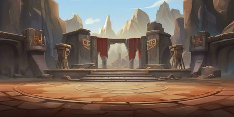 Gacha Battle Background, Battle Background For Editing, Battle Arena Concept Art, Battleground Background, Fantasy Arena, Battle Background, Arena Background, 2d Game Background, Gacha Background