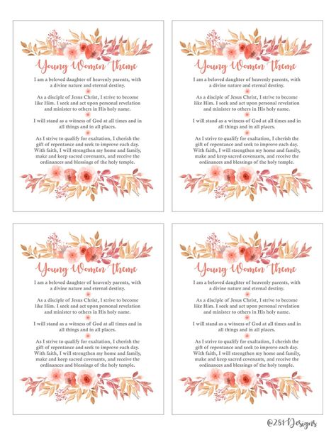 Lds Young Women Quotes, Yw Birthday Gifts, Yw Theme Printable, Lds Yw Theme, Young Women Theme Printable, Young Women Quotes, Lds Youth Activities, Lds Young Women Theme, Camp Nurse