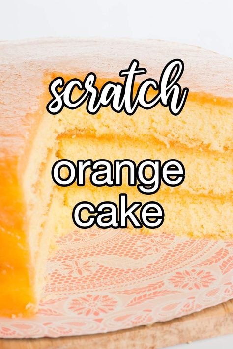 Homemade Orange Cake Recipe, Orange Cake Recipe From Scratch, Orange Cake Mix Recipes, Fresh Orange Cake Recipe, Homemade Orange Cake, Orange Juice Cake Recipe, Coconut Cake From Scratch, Orange Coconut Cake, Orange Cake Recipe Moist