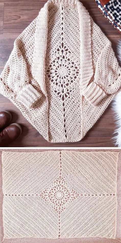 The Best Stylish Crochet Shrugs Ideas Long Crochet Cardigan Pattern, Crochet Plus Size Top, Crochet Long Cardigan Pattern Free, Crocheting Cardigan, Plus Size Crochet Top, Granny Square Shrug, Bolero Haken, Crochet Knitwear, Easy Crochet Shrug